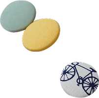 装飾：くるみボタン