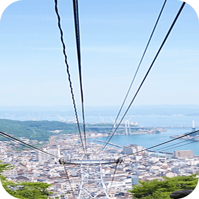 写真：ロープウェイからの景色